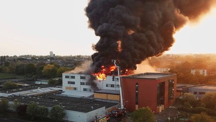 Huge fire at abandoned college used as BBC filming location