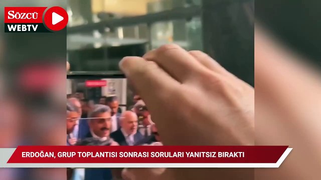 Erdoğan'a İmamoğlu sorusu soran kadın gazeteciye, korumalardan sert müdahale