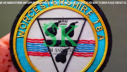 Worcester Bowling Club Badge, Embroidery Badges, Blazer Badges, military embroidery badges