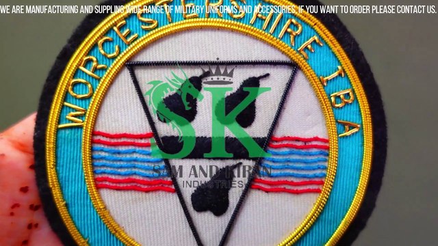 Worcester Bowling Club Badge, Embroidery Badges, Blazer Badges, military embroidery badges