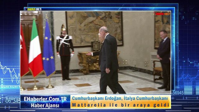 Cumhurbaşkanı Erdoğan, İtalya Cumhurbaşkanı Mattarella ile bir araya geldi