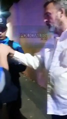 Hombre alcoholizado agrede a agentes de tránsito en La Plata.