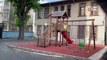 Üsküdar’da anaokulu deprem sonrası hasar gördü