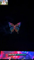 Luar Biasa! Negara Ini Guna Dron untuk Menghidupkan Kembang Api di Malam Hari