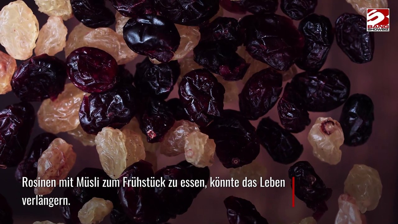 Rosinen zum Frühstück könnten das Leben verlängern.