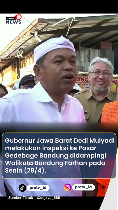 Dedi Mulyadi Tegur Pihak Pengelola Pasar Atas Timbunan Sampah di Pasar Gedebage