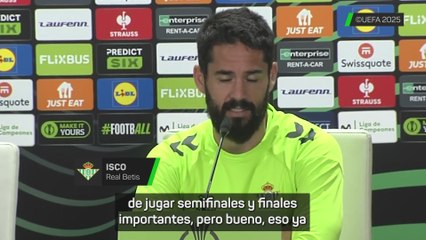 Isco: "Mi cabeza me exige que mañana tiene que ser el partido más importante de mi carrera"