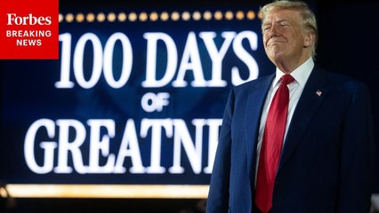 President Trump Celebrates First 100 Days In Office In Speech In Warren, Michigan