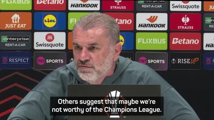 Postecoglou fed up of people belittling Tottenham's achievements