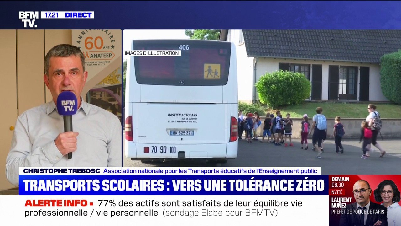 Transports scolaires: "Nous souscrivons pleinement aux mesures proposées par le ministre", affirme Christophe Trebosc (association nationale pour les Transports éducatifs de l'Enseignement public)