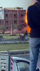 انفـ ـجار خط غاز بطريق الواحات  والأجهزة الأمنية تتحرك لسيطرة علي الموقف