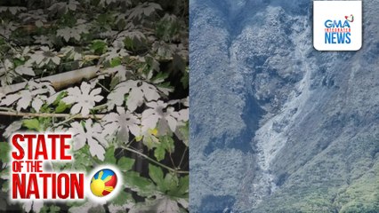 Ashfall mula sa bulkang bulusan na bumalot sa ilang bahagi ng Sorsogon, nilinis sa clearing operations | SONA