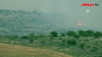 Kudüs-Tel Aviv otoyolunda yangın! Bölge tahliye edildi