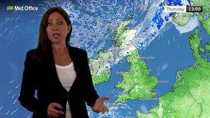 Met Office Thursday morning weather forecast 01/05/2025