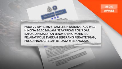Polis tahan empat individu, rampas dadah bernilai RM100,500