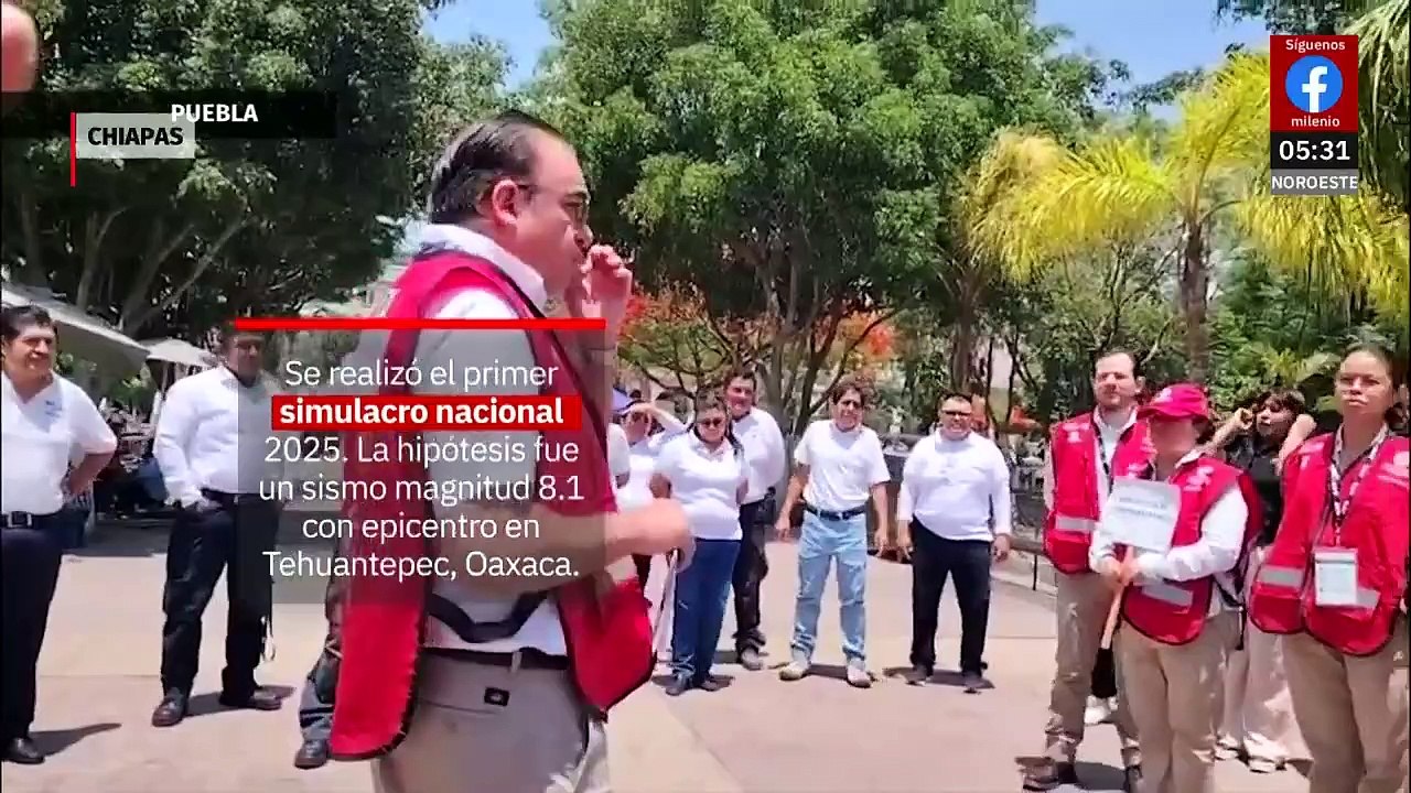 Así se llevó a cabo el Simulacro Nacional 2025 con la participación de varios estados