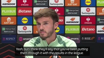 Maddison spiky with reporter on questions about fans