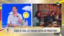 El ataque de furia al aire de Lizy Tagliani con sus productores en Olga