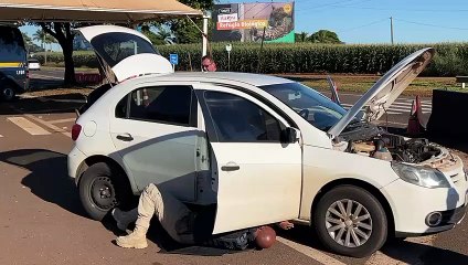 Automóvel clonado é apreendido pela PRF em Santa Terezinha de Itaipu