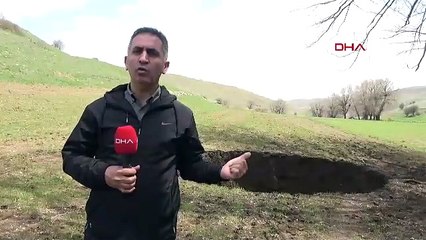 Görenler şaşırıp kaldı! 7 metre genişliğinde, 8 metre derinliğinde