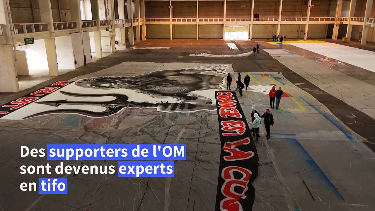 A Marseille, les secrets de fabrication des célèbres tifos de l’OM