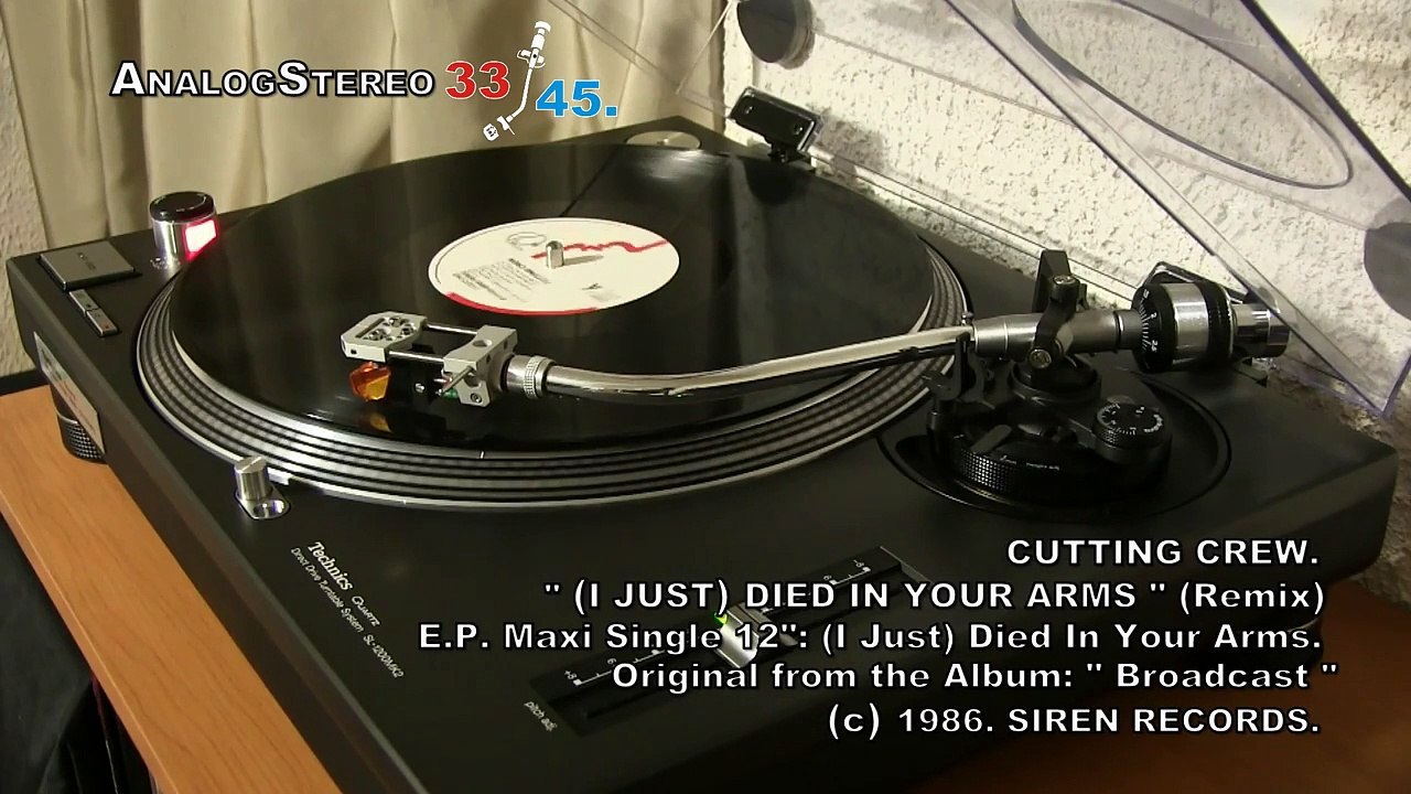 Cutting Crew   ( I Just)  Died In Your Arms. (Remix) ... En Vinyl Maxi Single 12 ¡¡¡