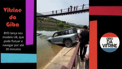 BYD lança seu modelo U8, que pode flutuar e navegar por até 30 minutos