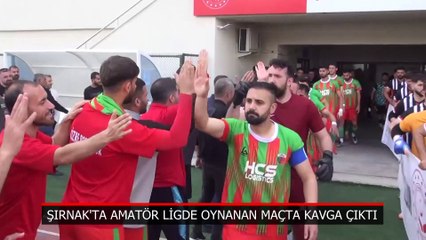 Şırnak'ta amatör maçta kavga çıktı!