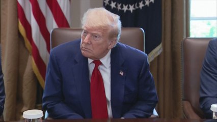 Trump Takes Tough Question on Stock Market, Points Finger at Biden