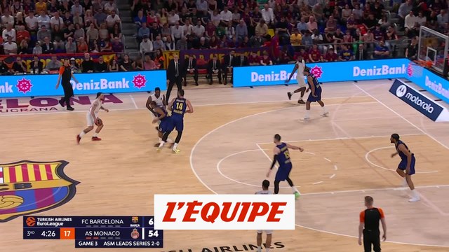 Les vingt points de Mike James contre Barcelone - Basket - Euroligue (H) - Monaco