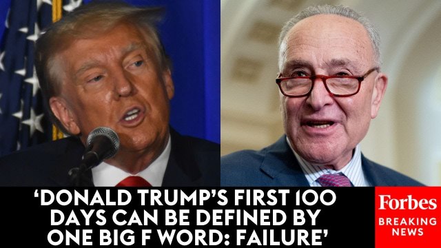 Chuck Schumer, Hakeem Jeffries, And Congressional Dems Excoriate Donald Trump And His First 100 Days