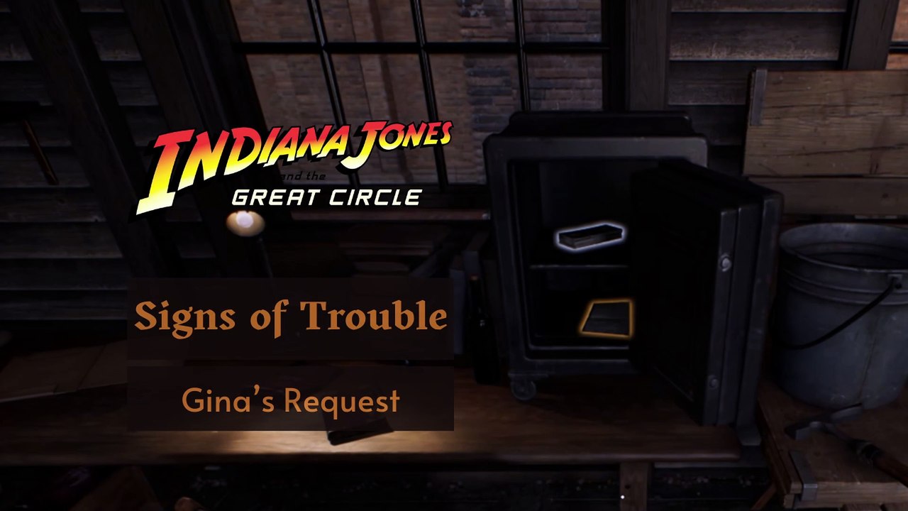 Signs of Trouble Mystery || Indiana Jones Safe Code Master Guide || Gina's Request || 4K UltraHD