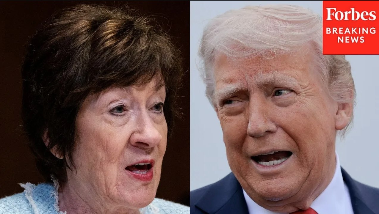 Susan Collins Unveils To Reporter Her Decision On Resolution To Block Trump’s Tariffs