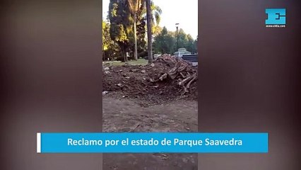 Reclamo por el estado de Parque Saavedra