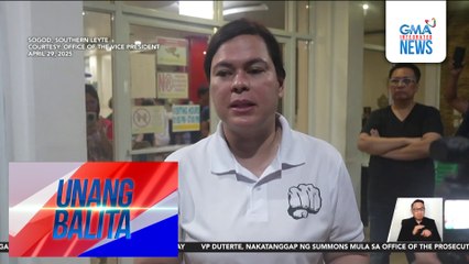 VP Duterte, nakatanggap ng summons mula sa Office of the Prosecutor ng DOJ kaugnay sa reklamong isinampa ng NBI | Unang Balita