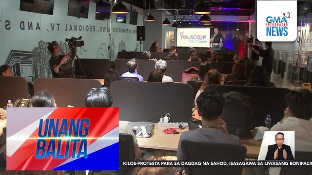 Mga estudyanteng nag-training sa YouScoop+ Bootcamp, tutulong sa digital operations ng GMA Integrated News sa Eleksyon 2025 | Unang Balita
