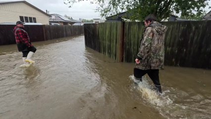 Flooding in Doyleston. Video: Geoff Sloan