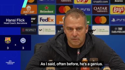 Flick hails 'genius' Yamal after stunning goal against Inter