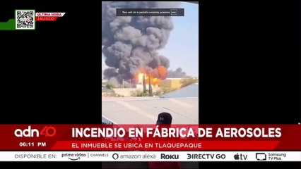 🚨¡Última Hora! Reportan incendio en fabrica de aerosoles en Tlaquepaque, Jalisco
