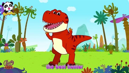 T-Rex Goes Hunting _ Dinosaur Song _ Animal Song _ Nursery Rhymes _ Kids Songs _ BabyBus(1080P_HD)