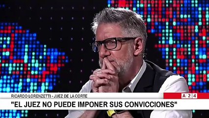"Yo tuve problemas con todos los presidente", dijo Lorenzetti con Novaresio