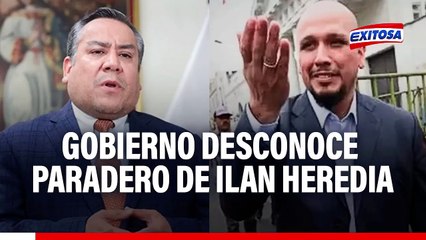 Gobierno desconoce paradero de Ilan Heredia: No tenemos información de que se le haya concedido asilo