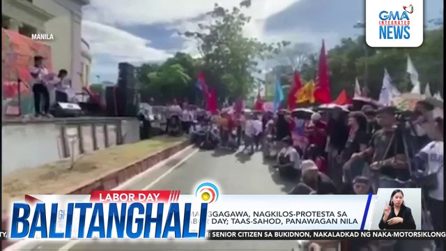 Ilang grupo ng mga manggagawa, nagkilos-protesta sa Mendiola ngayong Labor Day; taas-sahod, panawagan nila | Balitanghali