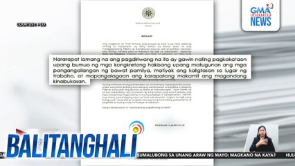 Kinikilala ni PBBM ang mahalagang kontribusyon ng mga manggagawa ngayong Labor Day | Balitanghali