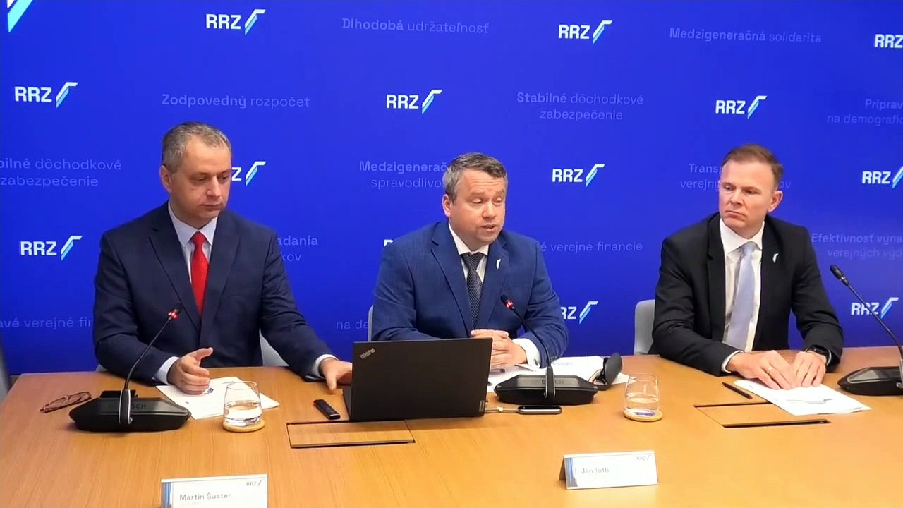 ZÁZNAM: RRZ: Udržateľnosť verejných financií SR sa výrazne zlepšila, jej riziko kleslo