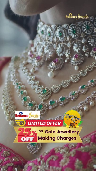 Celebrate Auspicious Beginnings ✨ अक्षय तृतीया की शुभ चमक, अब हर नगीने में! 💎 डायमंड ज्वेलरी पर 30% की खास छूट — सिर्फ Reliance Jewels पर। #RelianceJewels #GoldJewellery #DiamondJewellery #JewelleryOffer #JewellerySale #FestiveJewellery #LimitedOffer #Go