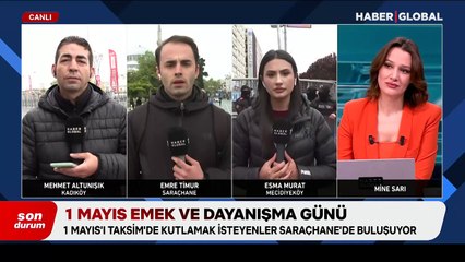 1 Mayıs'ı Taksim'de kutlamak isteyenler Saraçhane'de buluşuyor