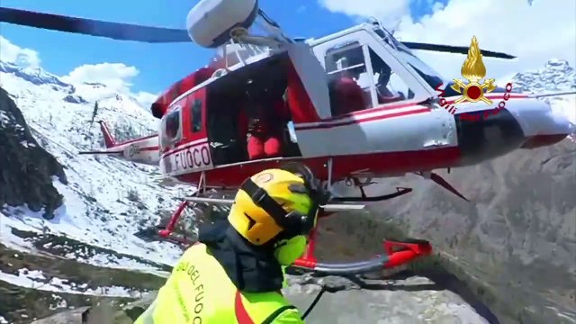 Salvataggio con elicottero Drago VF66 sulle Valli di Lanzo