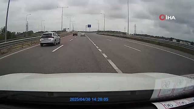 Ters şeritte faciaya davetiye çıkardı