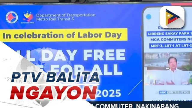 Nasa 1.2 milyong mananakay, nakinabang sa unang araw ng libreng sakay sa LRT at MRT